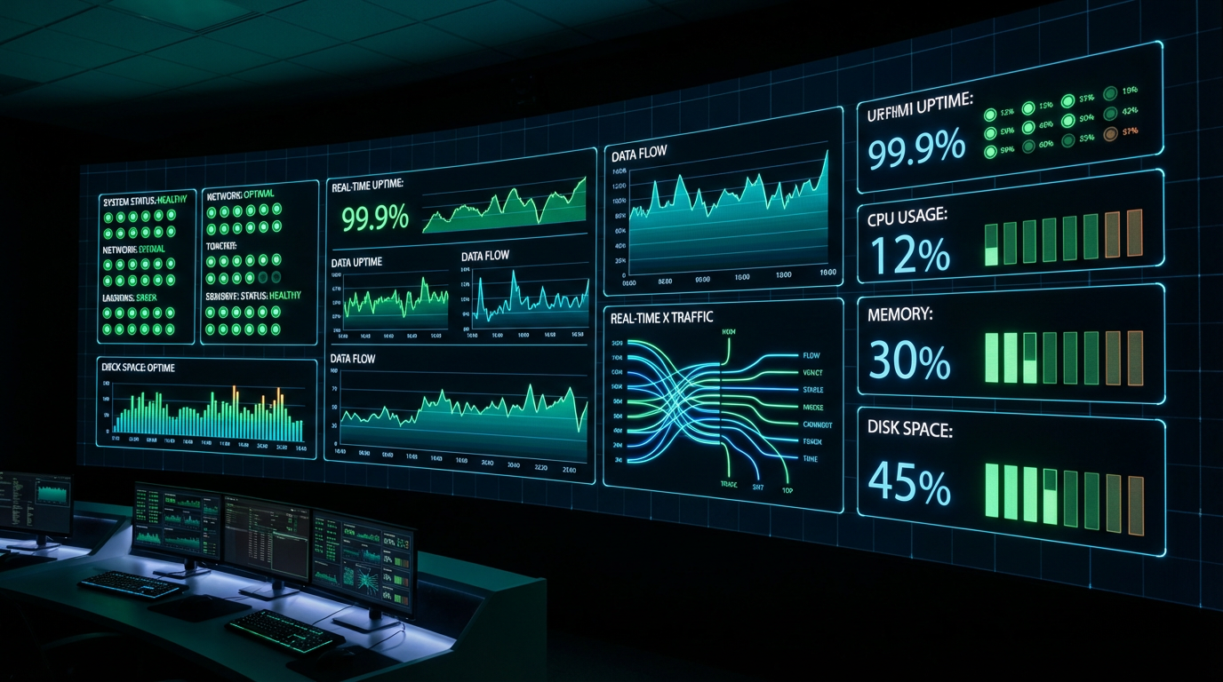 Managed Support – IT-Monitoring-Dashboard